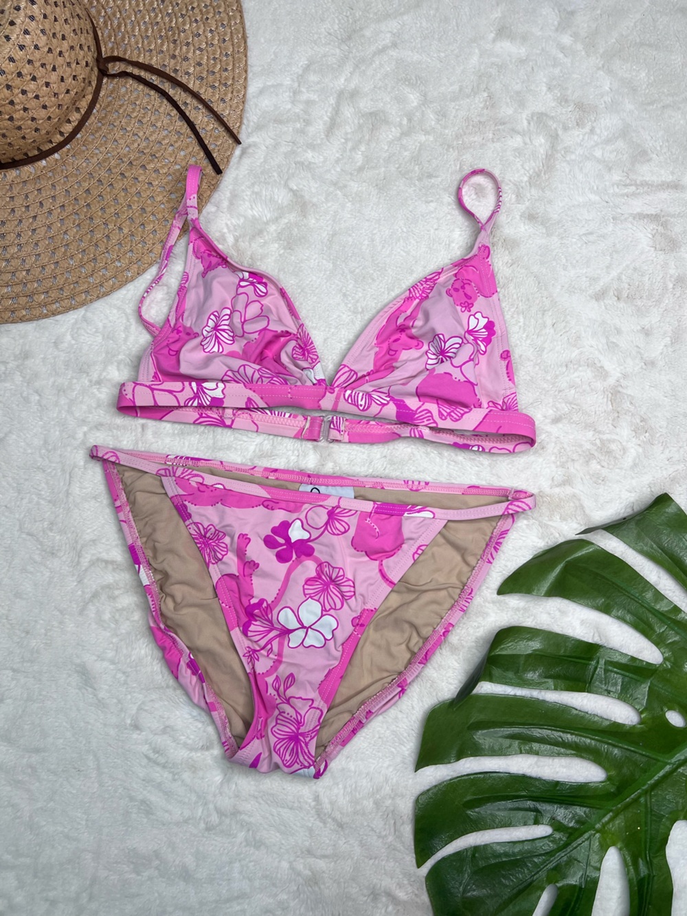 Lilly Pulitzer Grrranium Bermuda Pink Panther Bikini Set Size 8